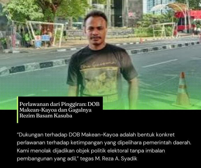 M. Reza A. Syadik, aktivis muda Poros Makayoa Jakarta.