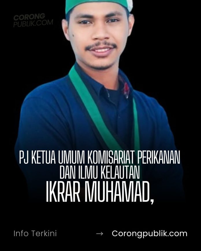 Pj Ketua Umum Komisariat Perikanan dan Ilmu Kelautan, Ikrar Muhamad