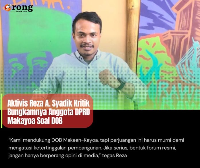 M Reza Aktivis asal Orimakurunga