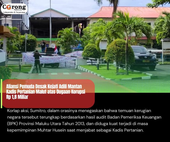 Aksi APAK di depan Kantor Kejati malut