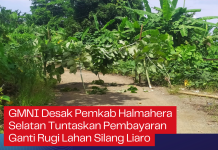 GMNI Desak Pemkab Halmahera Selatan Tuntaskan Pembayaran Ganti Rugi Lahan Silang Liaro