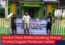 Kantor Desa Wailia Dipalang, Warga Protes Dugaan Penipuan Lahan