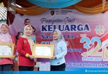 Bangga! Tenaga Lini Lapangan Lampung Selatan Borong Penghargaan di Harganas 2025 Tingkat Provinsi