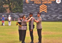 Upacara Pembukaan Pendidikan Pembentukan Bintara Polri TA 2025 Polda Lampung