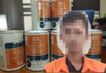 Tekab 308 Polsek Kalianda Tangkap Karyawan Gelapkan Pakan Udang di Way Muli