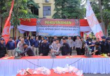 Polda Lampung Musnahkan 50 Senpi Rakitan Hasil Operasi Sikat Krakatau 2025