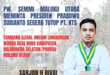 PW SEMMI Malut Minta Presiden Prabowo Segera Tutup Perusahan PT. KTS di Halsel