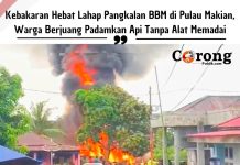 Kebakaran Hebat Lahap Pangkalan BBM di Pulau Makian, Warga Berjuang Padamkan Api Tanpa Alat Memadai