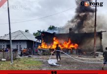 Kebakaran Hebat di Desa Rabudaiyo, Diduga Akibat Kelalaian Pemilik Pangkalan Minyak
