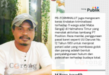 Dukung Presiden Berantas 1.063 Tambang Ilegal, dan Desak Tindak Bekingan Aparat Yang Kriminalisasi Warga Adat