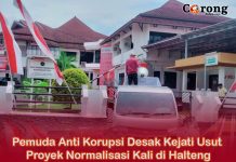 Pemuda Anti Korupsi Desak Kejati Usut Proyek Normalisasi Kali di Halteng