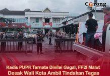 Kadis PUPR Ternate Dinilai Gagal, FP2I Malut Desak Wali Kota Ambil Tindakan Tegas