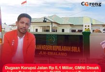 Dugaan Korupsi Jalan Rp 5,1 Miliar, GMNI Desak Jaksa Tetapkan Kadis PUPR sebagai Tersangka