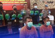 Polisi Gagalkan Penyelundupan 11,8 Kg Sabu di Lampung Selatan, Dua Kurir Asal Aceh Ditangkap
