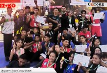 Tim Muaythai Halmahera Utara Sabet Juara Umum I di Kejurda Gubernur Cup Maluku Utara 2025