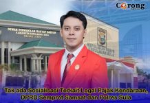 Tak ada Sosialisasi Terkait Legal Pajak Kendaraan, DPRD Semprot Samsat dan Polres Sula
