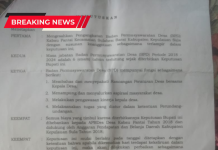 SK Kadaluarsa, BPD Kabau Pantai Diduga Masih Nikmati Gaji Dana Desa