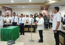 Bupati Halut Kukuhkan 34 Kepala Desa, Perpanjangan Jabatan Jadi 8 Tahun