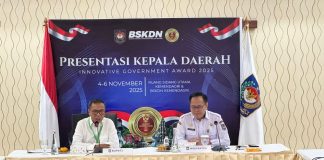 Bupati Ikram Malan Sangadji Paparkan Inovasi SIPORLAH di Hadapan Kemendagri