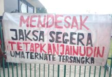 Aksi Depan Kejaksaan, Front Marhaenis Desak Penetapan JU sebagai Tersangka Proyek Jalan Fiktif