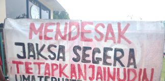 Aksi Depan Kejaksaan, Front Marhaenis Desak Penetapan JU sebagai Tersangka Proyek Jalan Fiktif