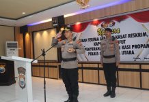 Kapolres Halut Pimpin Sertijab Kasat Reskrim, Kapolsek Malifut, dan Penyerahan Jabatan Kasi Propam