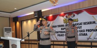 Kapolres Halut Pimpin Sertijab Kasat Reskrim, Kapolsek Malifut, dan Penyerahan Jabatan Kasi Propam