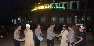 Polres Lampung Selatan Siaga di Lokasi IJTMA “Indonesia Berdoa”, Peserta Mulai Berdatangan