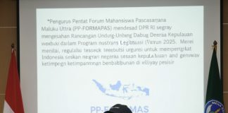 FORMAPAS Malut Desak DPR RI Segera Sahkan RUU Daerah Kepulauan