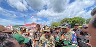 Apel Gelar Pasukan dan Latihan Terpadu Penanggulangan Bencana Digelar di Halteng