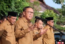 Pimpin Apel Pagi, Bupati Halteng Tegaskan Tesis Mahasiswa Penerima Beasiswa Harus Jawab Persoalan Daerah